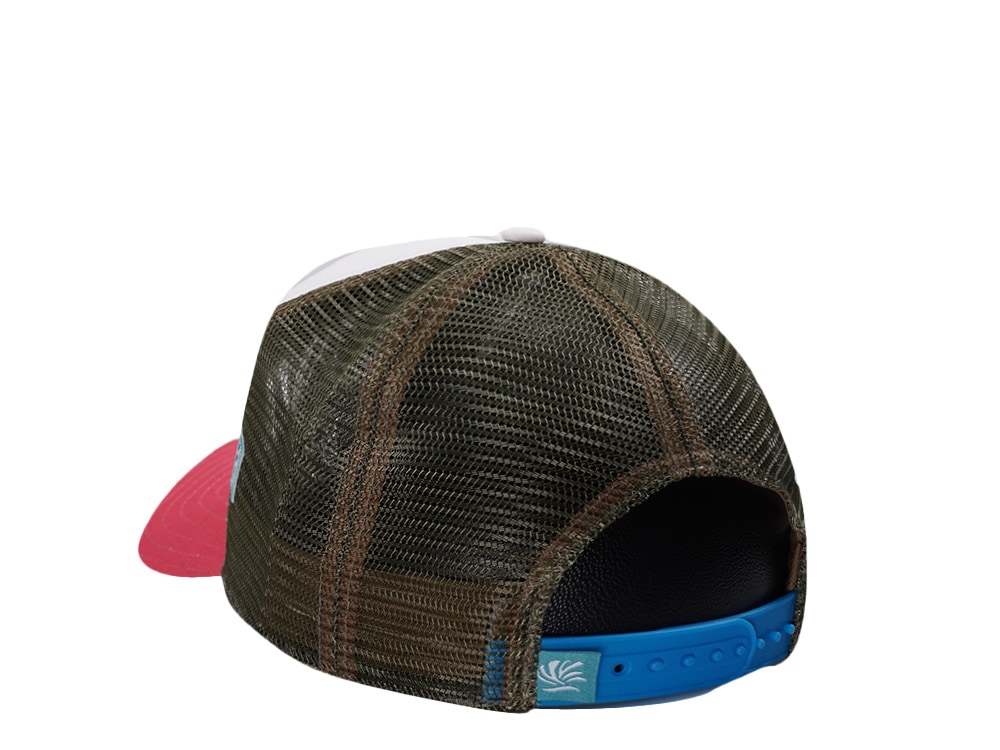 Djinns HFT Summertime White Coastal Edition Trucker Snapback Cap