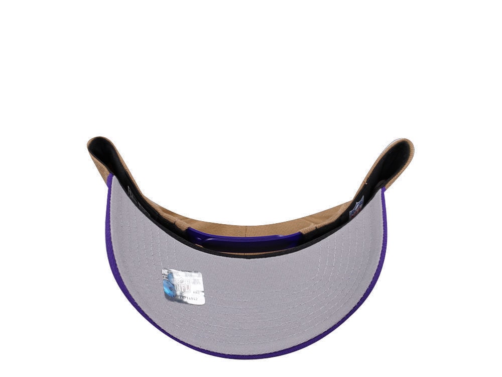New Era Minnesota Vikings Khaki Two Tone Edition 9Forty A Frame Snapback Cap