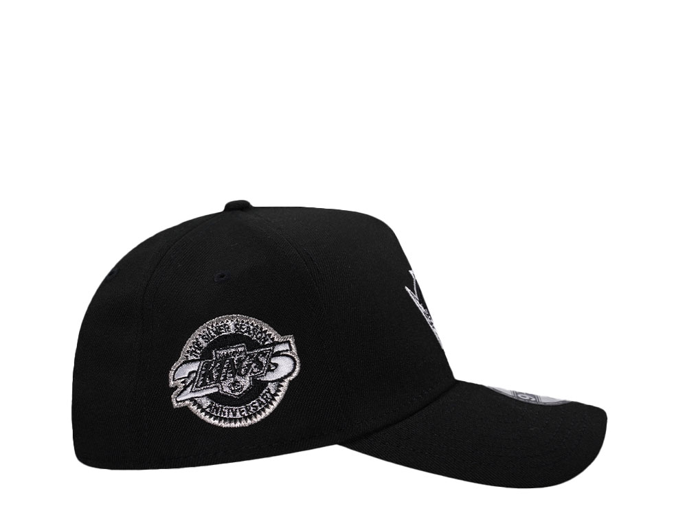 New Era Los Angeles Kings 25th Anniversary Metallic Black Edition 9Forty A Frame Snapback Cap
