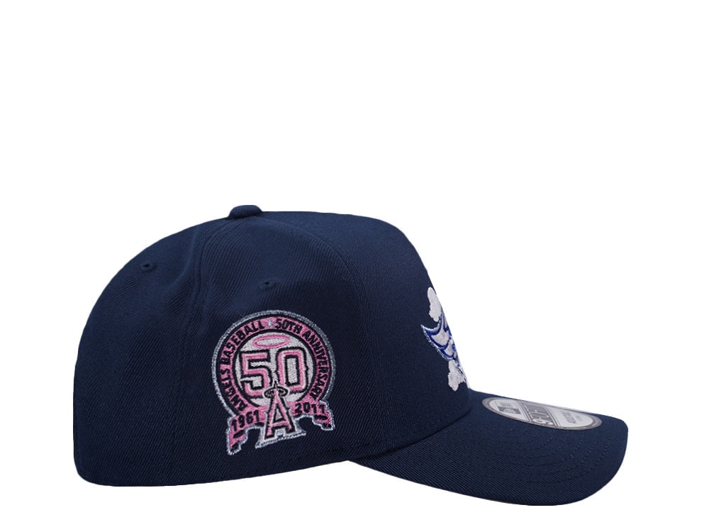 New Era Anaheim Angels 50th Anniversary Ocean Blue Prime Edition 9Forty A Frame Snapback Cap