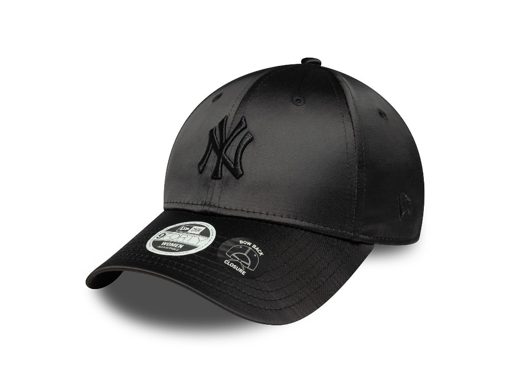 New Era New York Yankees Black Satin Womens 9Forty Bow Back Cap