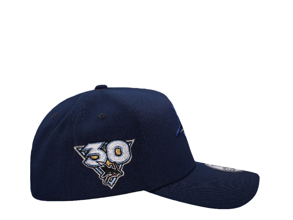 New Era San Jose Sharks 30th Anniversary Ocean Blue Prime Edition 9Forty A Frame Snapback Cap