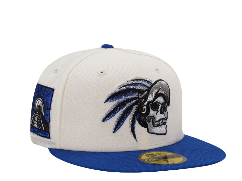 New Era Aztec Skull Chrome Two Tone Edition 59Fifty Fitted Cap