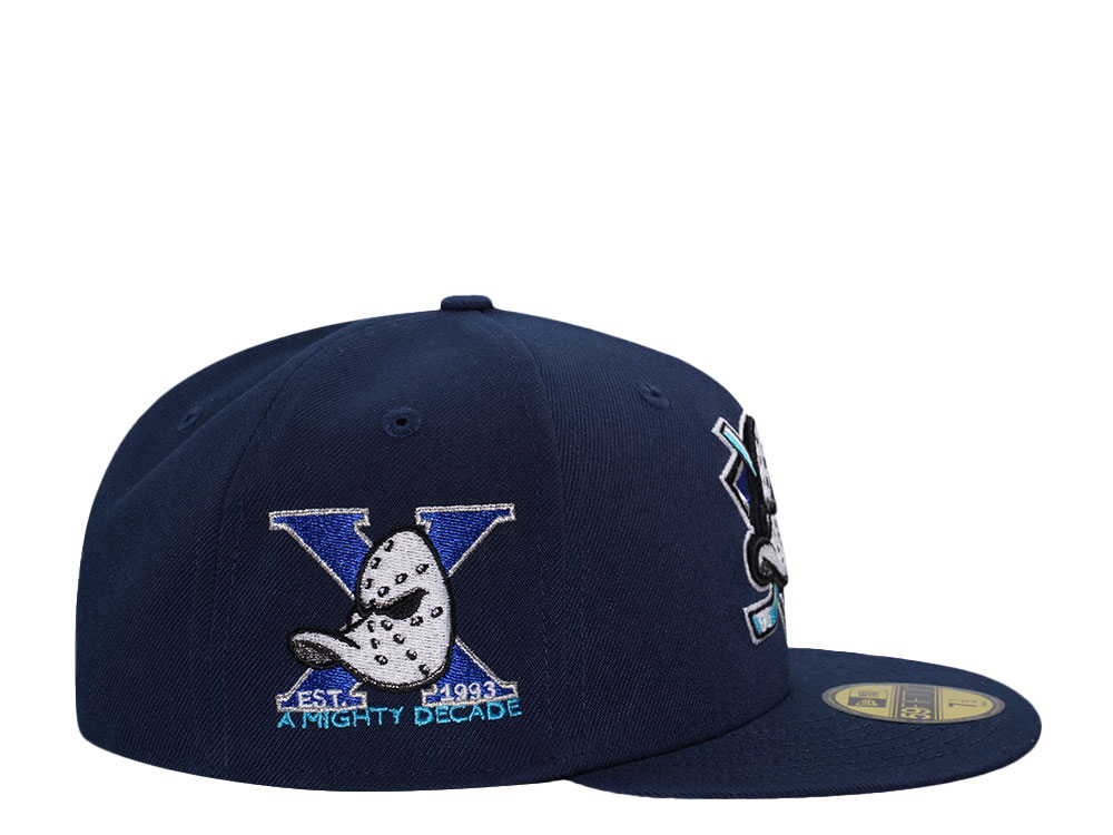 New Era Anaheim Ducks 10th Anniversary Ocean Metallic Prime Edition 59Fifty Fitted Cap