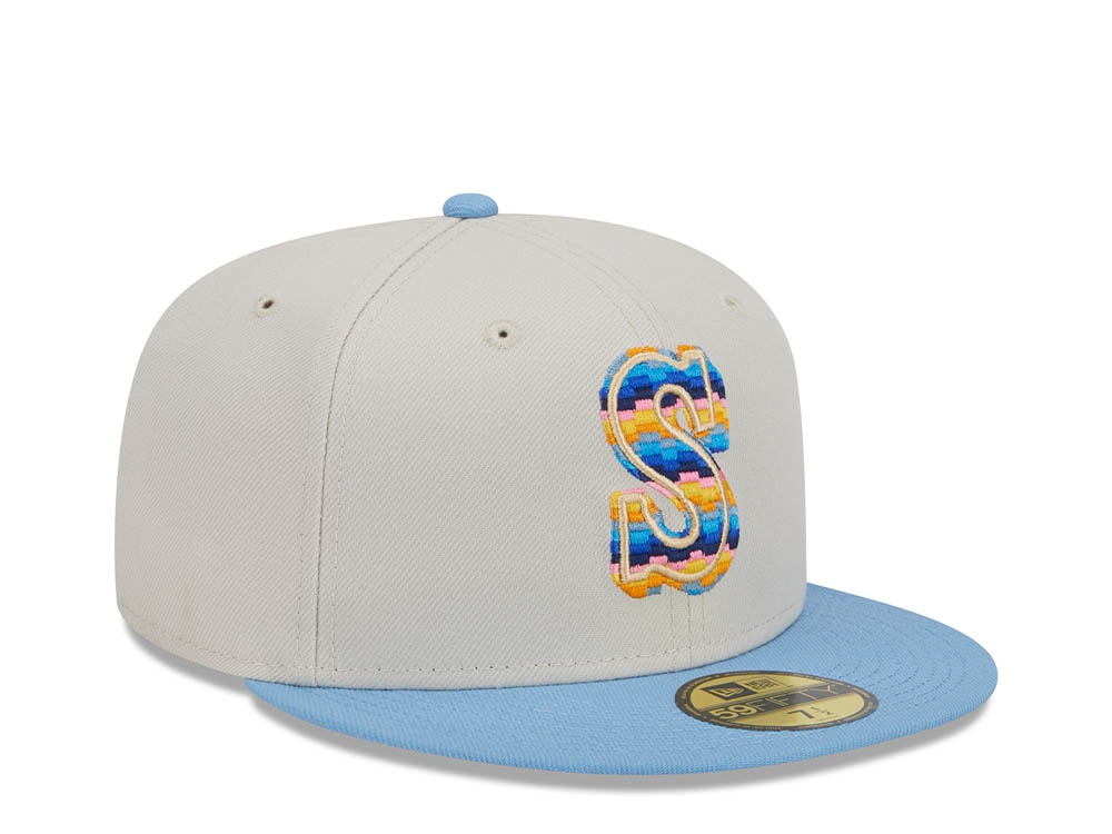 New Era Seattle Mariners Beachfront Stone Two Tone Edition 59Fifty Fitted Cap