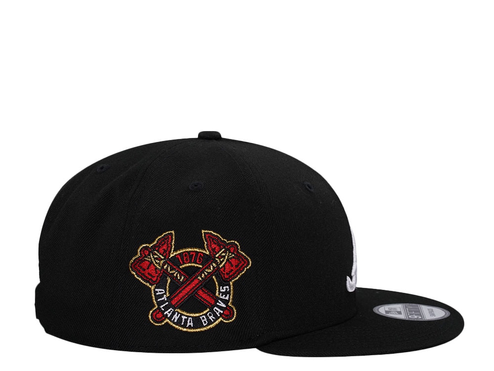 New Era Atlanta Braves World Series 1876 Black Classic Edition 9Fifty Snapback Cap