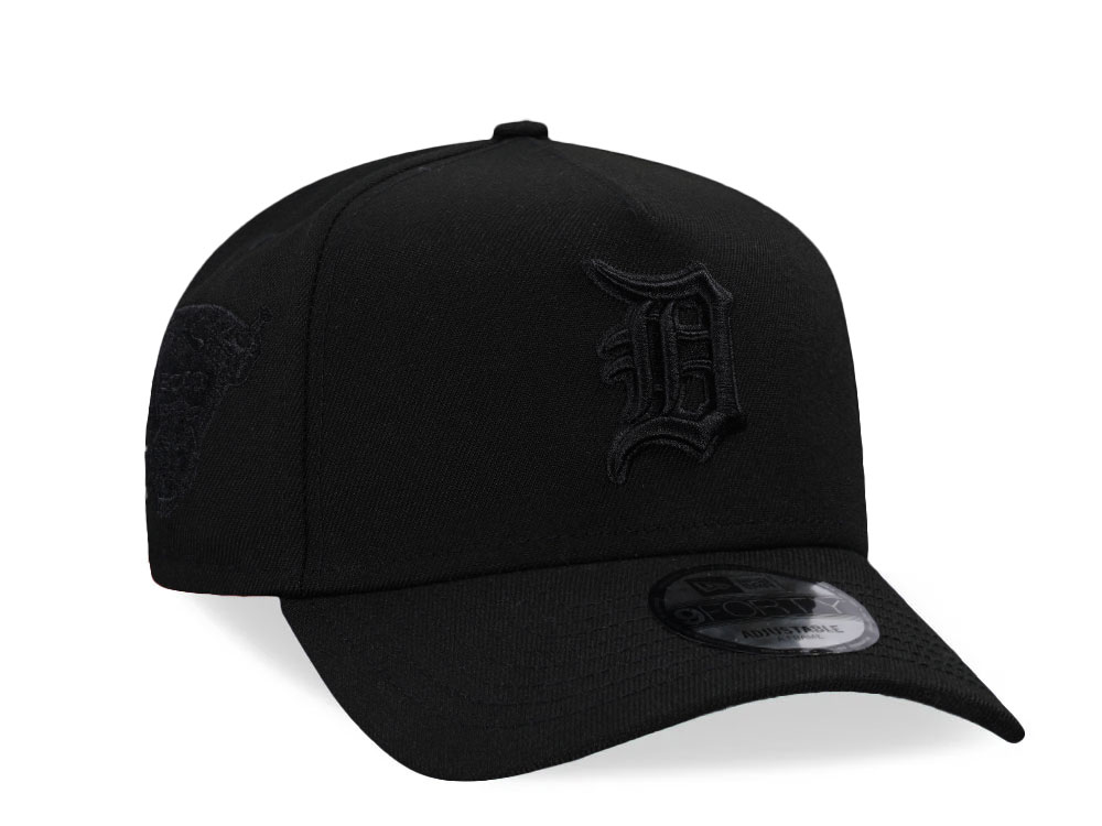 New Era Detroit Tigers World Series 2000 Black On Black 9Forty A Frame Snapback Cap