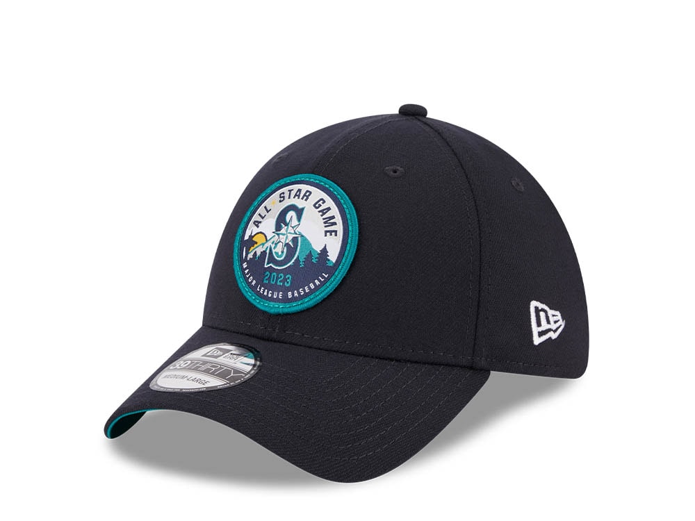New Era Seattle Mariners All Star Game 2023 Patch E1 Navy 39Thirty Stretch Cap