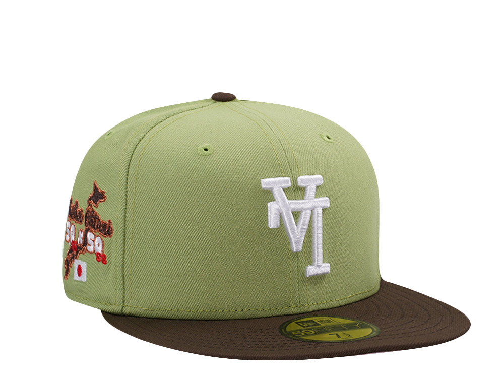 New Era Los Angeles Dodgers Ohtani Updisde Down Matcha Two Tone Edition 59Fifty Fitted Cap