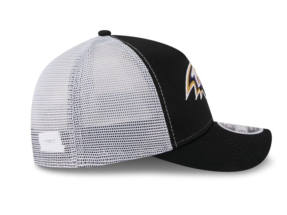 New Era Baltimore Ravens Official Team Color Edition 9Forty M Crown A Frame Trucker Snapback Cap
