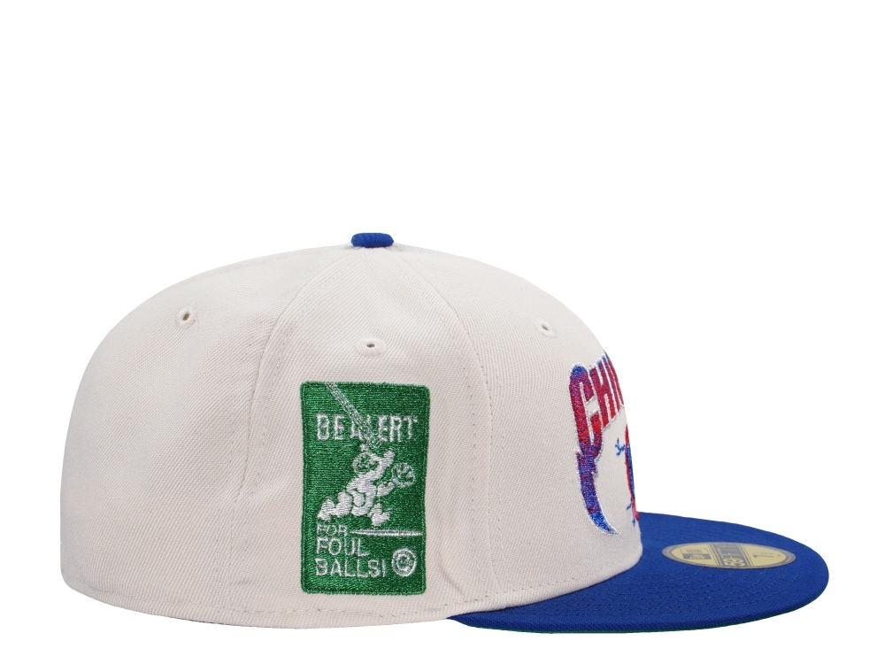 New Era Chicago Cubs Be Alert Light Cream Two Tone Edition 59Fifty Fitted Cap