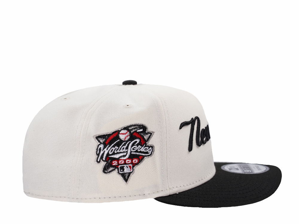 New Era New York Yankees World Series Champions 2000 Script Chrome Two Tone Edition 9Fifty A Frame Snapback Cap