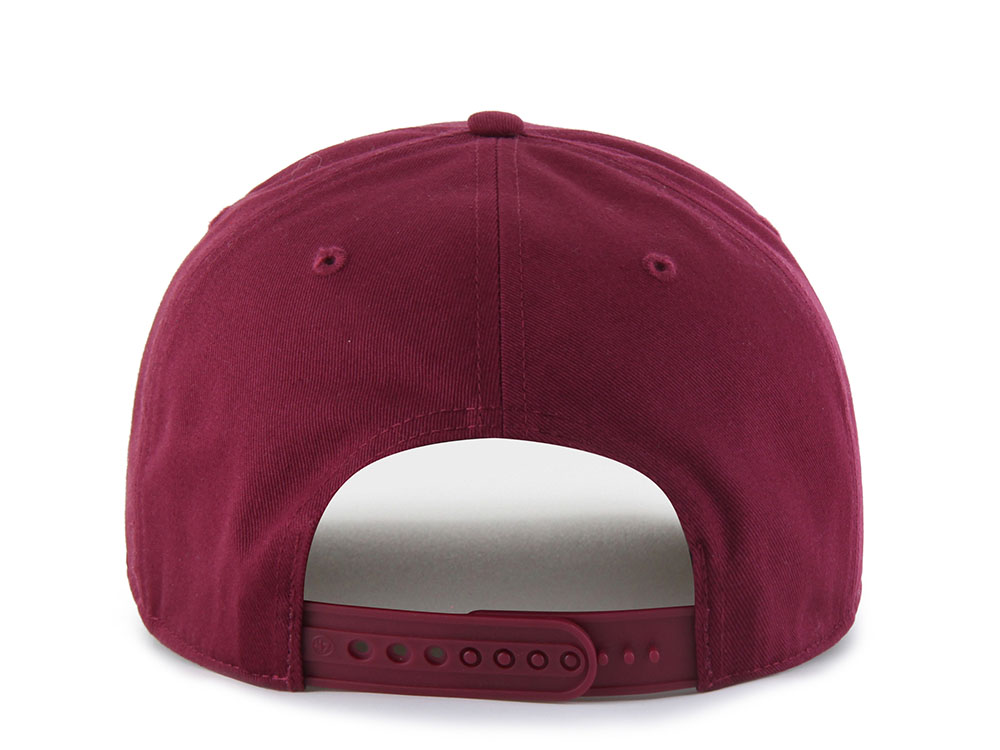 47 Brand Philadelphia Phillies Cooperstown Suede Visor Red Hitch Snapback Cap