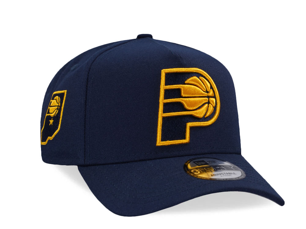 New Era Indiana Pacers Oceanside Blue Prime Edition 9Forty A Frame Snapback Cap
