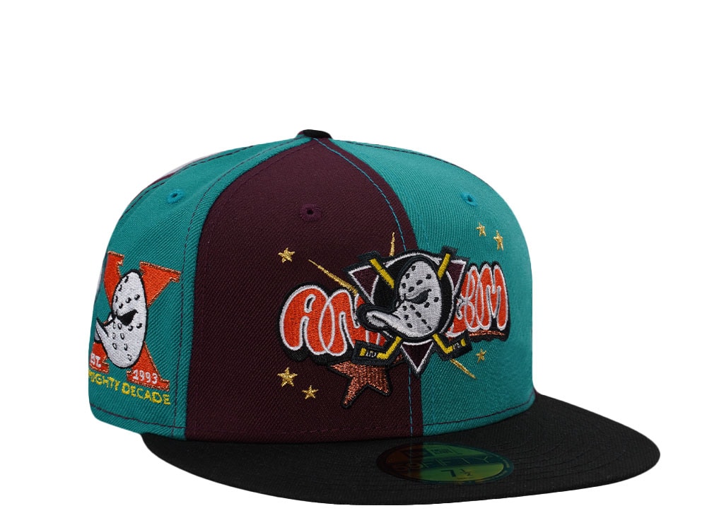 New Era Anaheim Ducks 10th Anniversary Pinwheel Edition 59Fifty Fitted Cap
