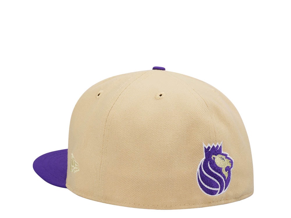 New Era Sacramento Kings Vegas Gold Classic Two Tone Edition 59Fifty Fitted Cap