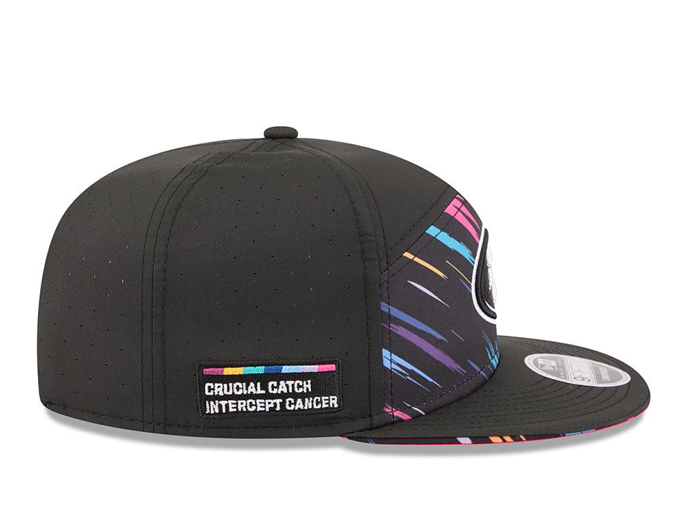 New Era San Francisco 49ers Crucial Catch 2026 Black Edition 9Fifty Split Panel Snapback Cap