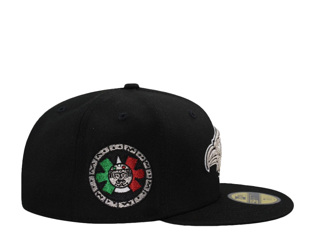 New Era Mexico Aztec Eagle Warrior Black Prime Edition 59Fifty Fitted Cap