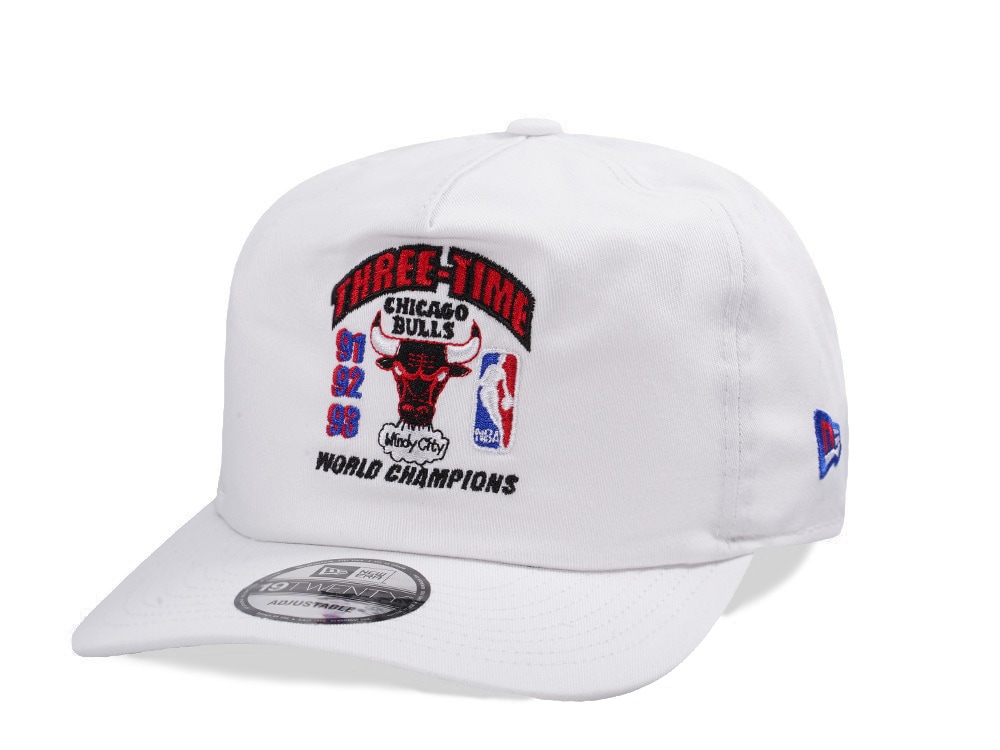 New Era Chicago Bulls 3x Champions White Prime Edition 19Twenty Snapback Cap