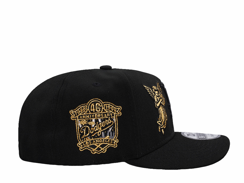 New Era Los Angeles Dodgers 40th Anniversary Angel Black Prime Edition 9Fifty A Frame Snapback Cap