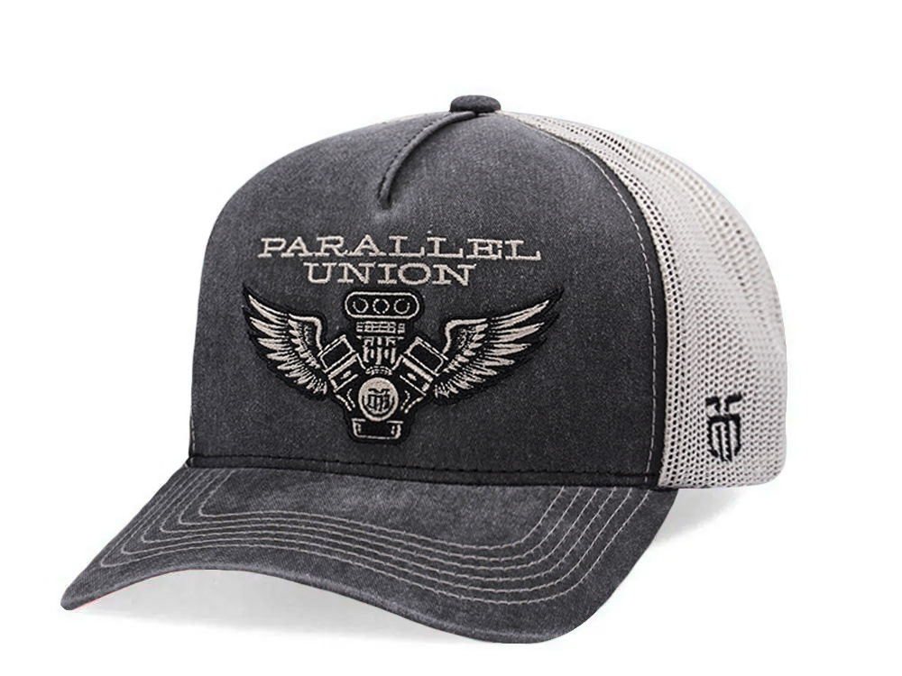 Parallel Union Engine Patch Gray Edition Trucker Snapback Cap
