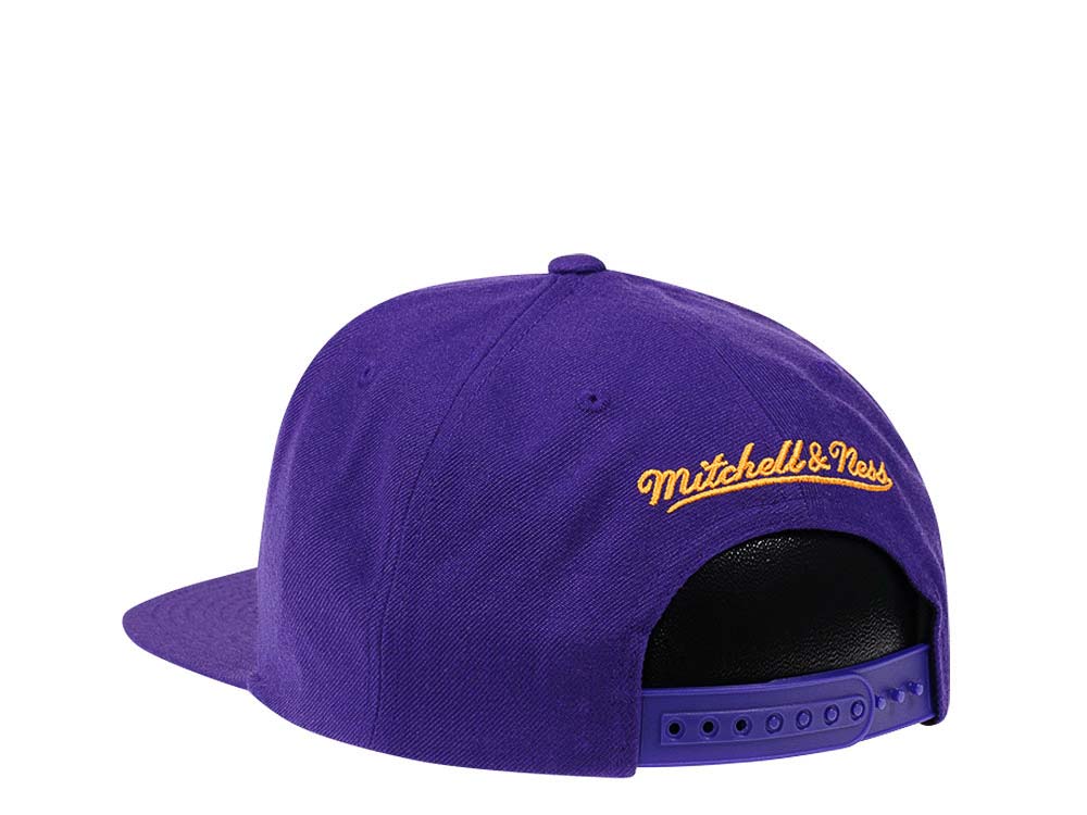 Mitchell & Ness Los Angeles Lakers HWC Zig Zag Satin Undervisor Snapback Cap