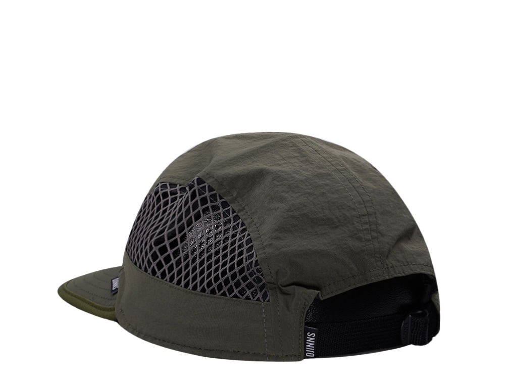 Djinns 5 Panel Olive Big Net Mountain Strapback Cap