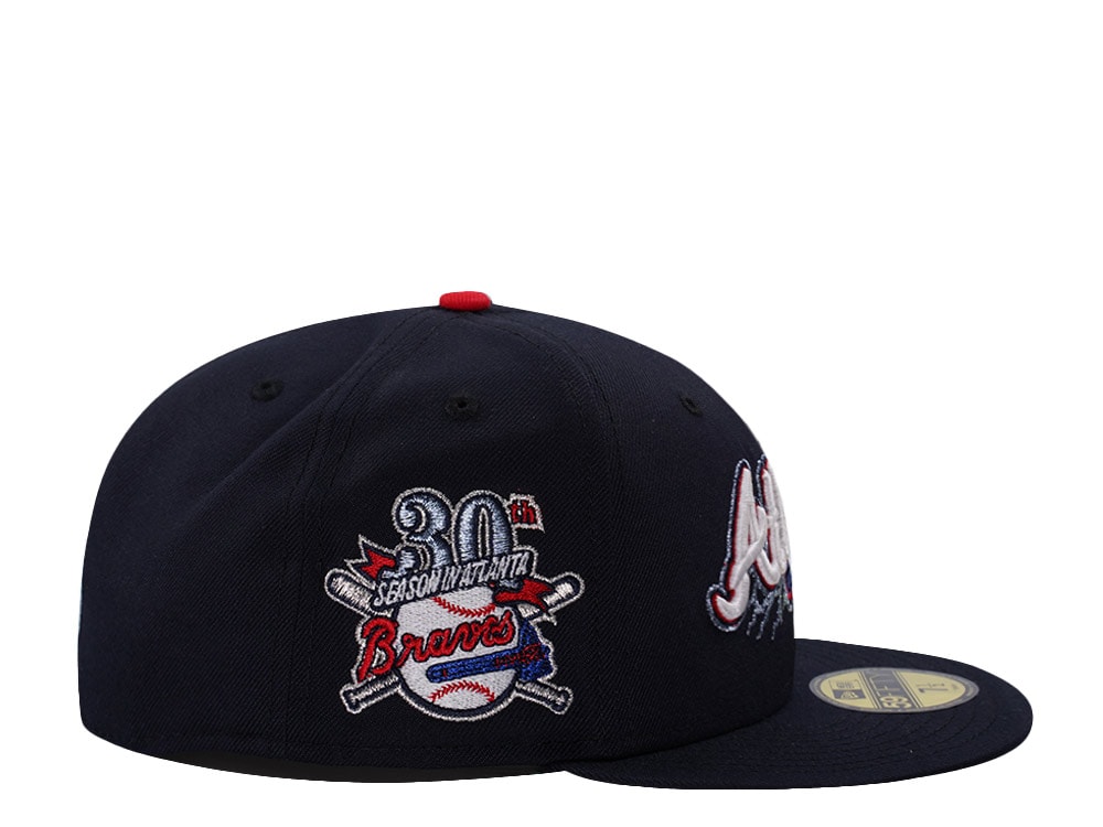 New Era Atlanta Braves 30th Anniversary Navy Prime Edition 59Fifty Fitted Cap