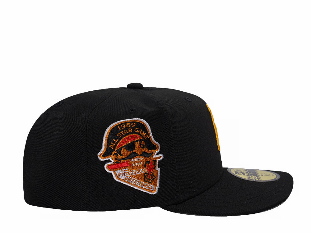 New Era Pittsburgh Pirates All Star Game 1959 Black Prime Edition 59Fifty Pre Curved Fitted Cap