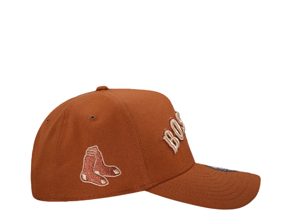 New Era Boston Red Sox Earthy Copper 9Forty A Frame Snapback Cap