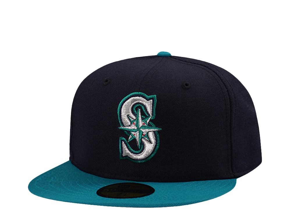 New Era Seattle Mariners Wool Authentic On-Field Green Two Tone Edition 59Fifty Fitted Cap