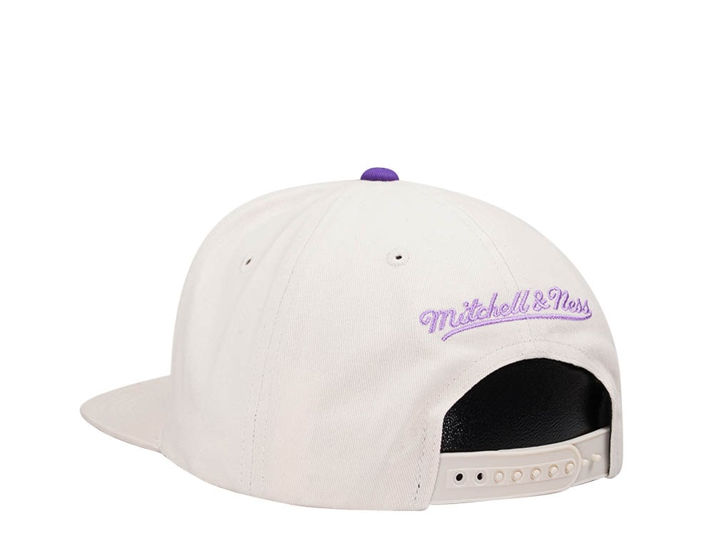 Mitchell & Ness Toronto Raptors Reframe Retro Off White Snapback Cap