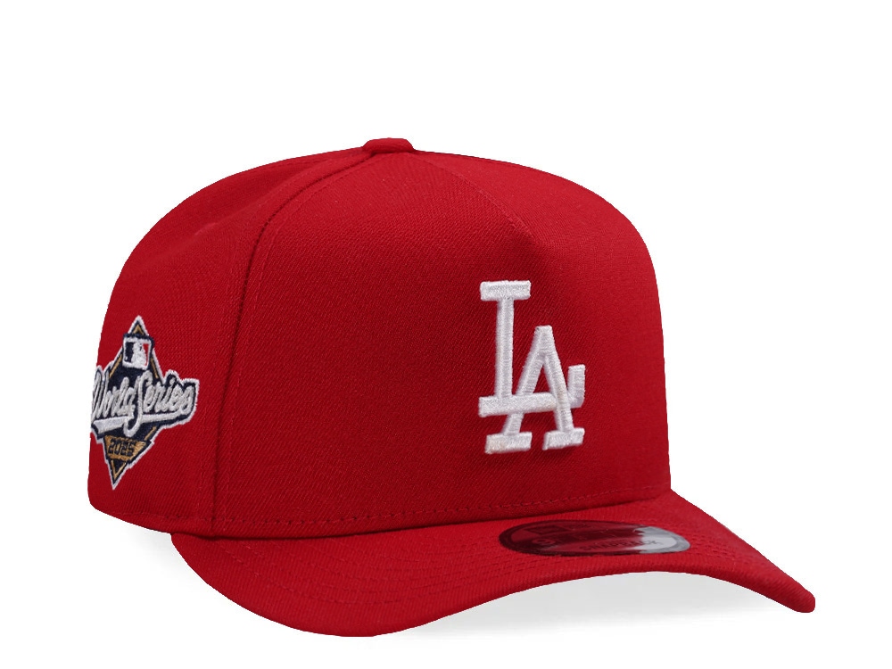 New Era Los Angeles Dodgers World Series 2025 Scarlet Prime Edition 9Fifty A Frame Snapback Cap