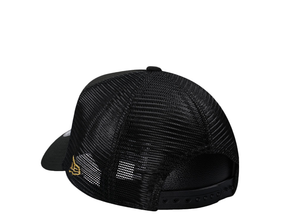New Era Miami Heat Black Gold Classic Trucker Edition A Frame 9Forty Cap