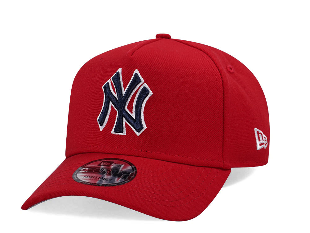 New Era New York Yankees Red Prime Edition 9Forty A Frame Snapback Cap