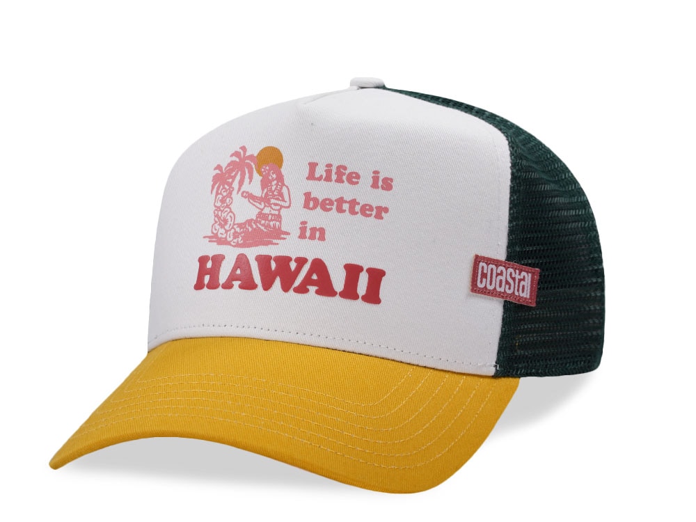 Djinns HFT Better Hawaii White Two Tone Edition Trucker Snapback Cap