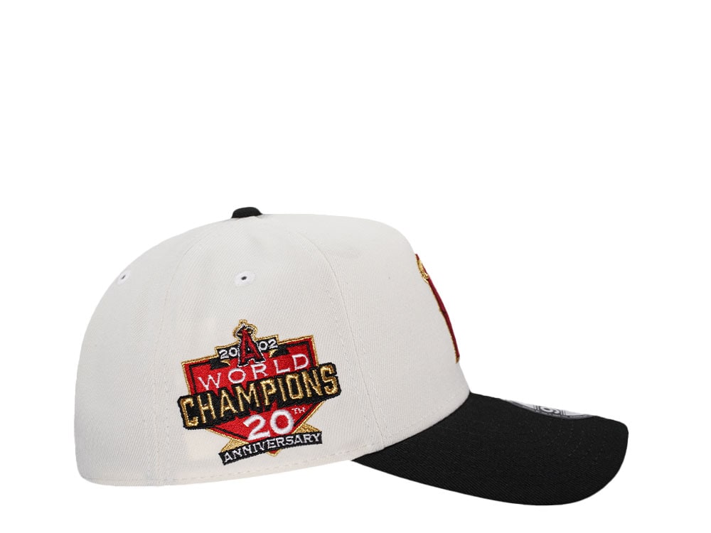 New Era Anaheim Angels 20th Anniversary Chrome Gold Two Tone 9Forty A Frame Snapback Cap