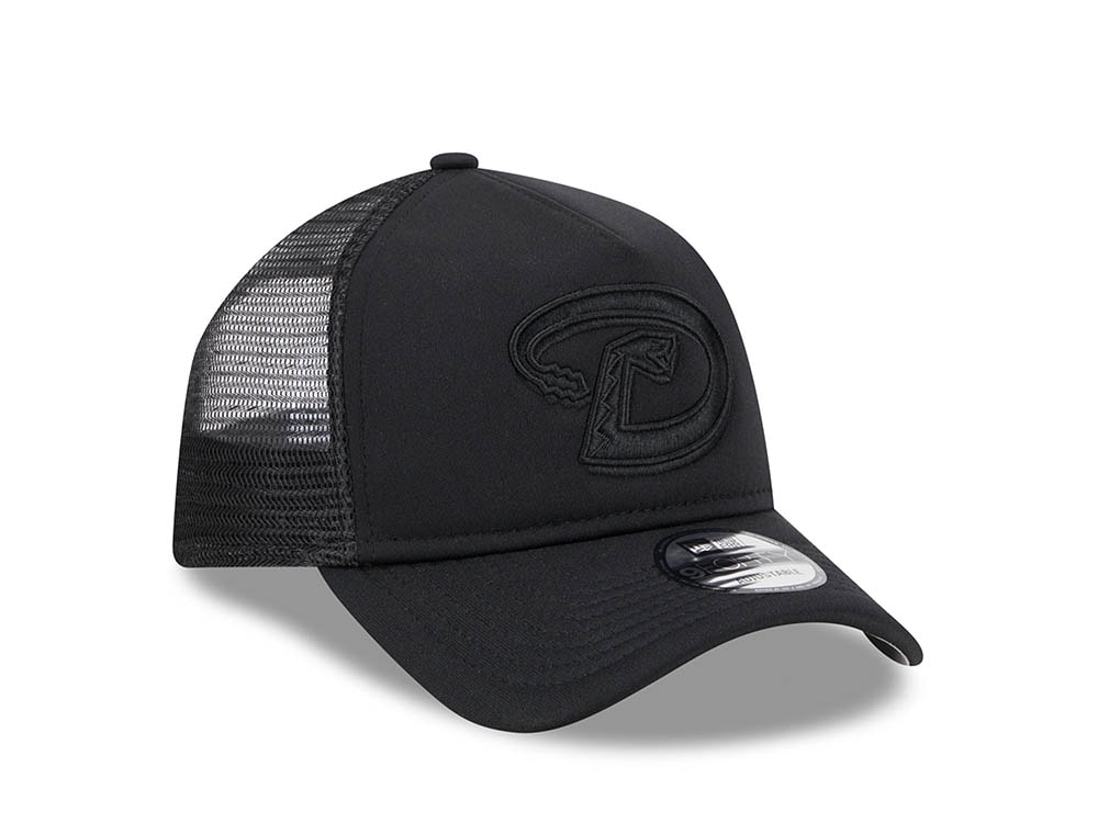 New Era Arizona Diamondbacks Black All Day 9Forty A Frame Trucker Snapback Cap