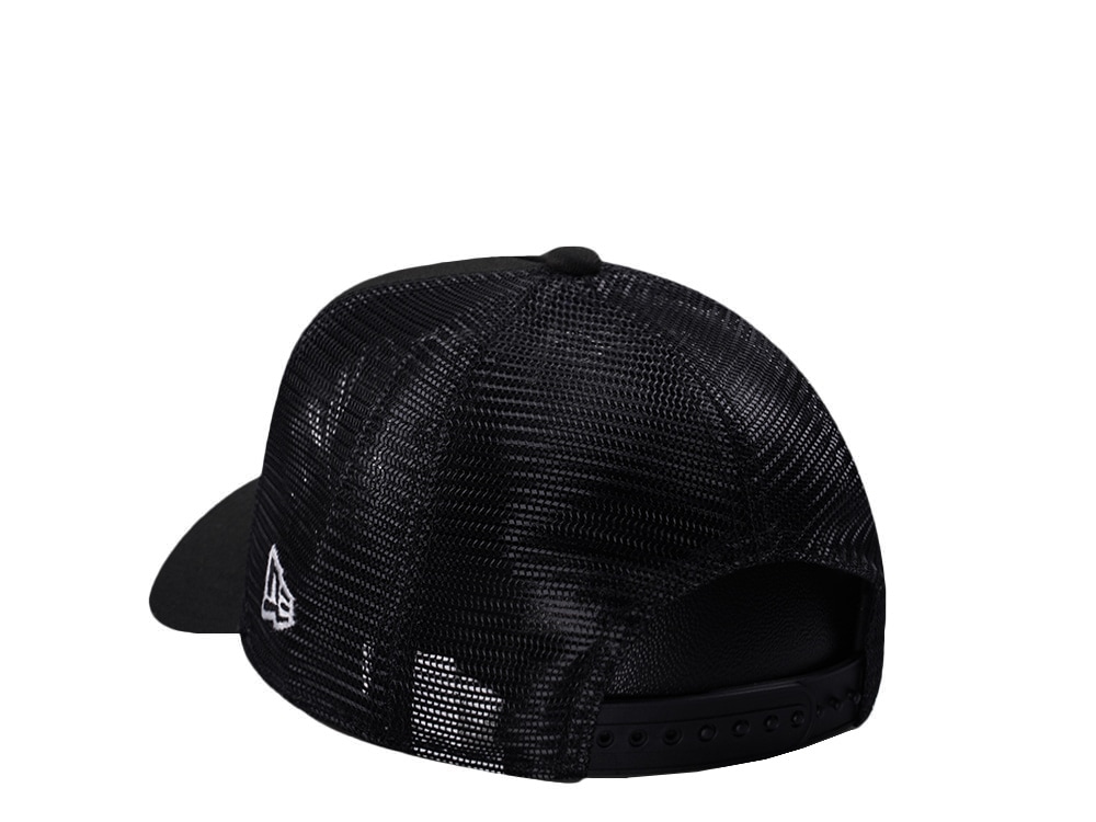 New Era Los Angeles Dodgers Micro Logo Black Edition 9Forty A Frame Trucker Snapback Cap