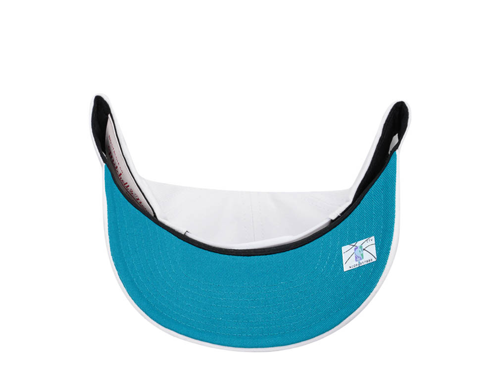 Mitchell & Ness Charlotte Hornets All in Pro White Snapback Cap