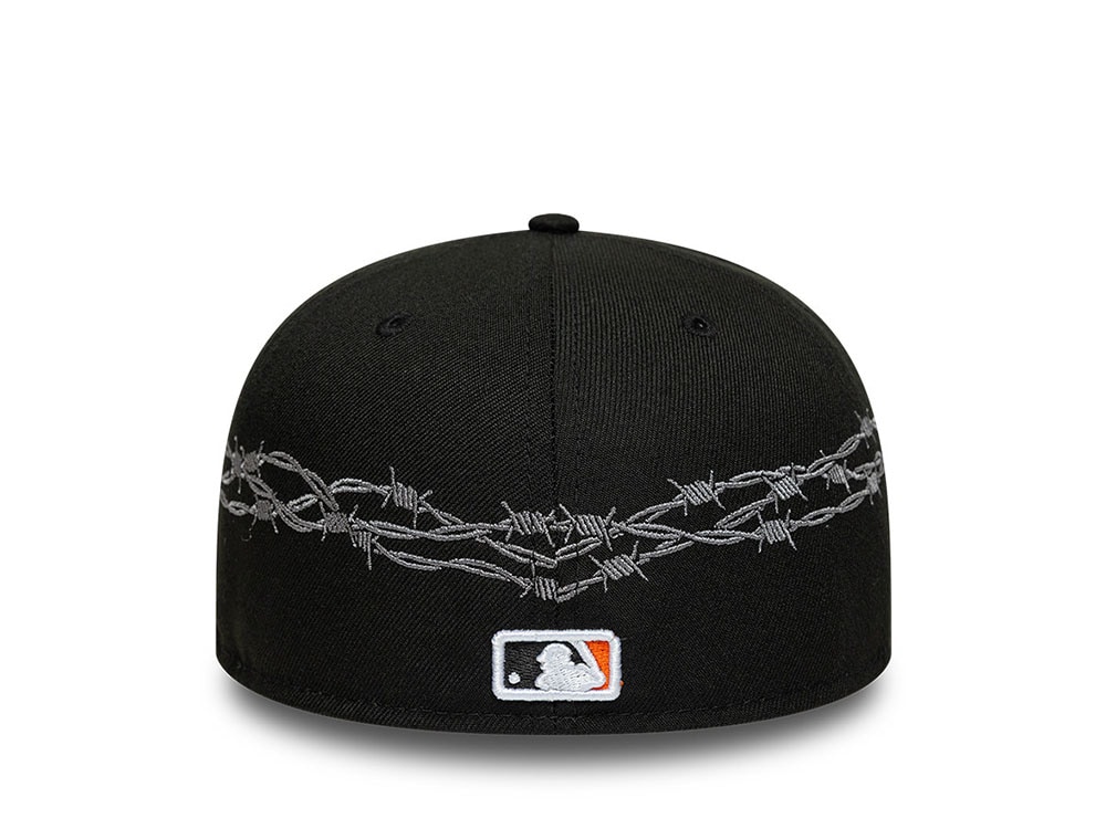 New Era Detroit Tigers MLB Icon Barbwire Black Prime Edition 59Fifty Fitted Cap