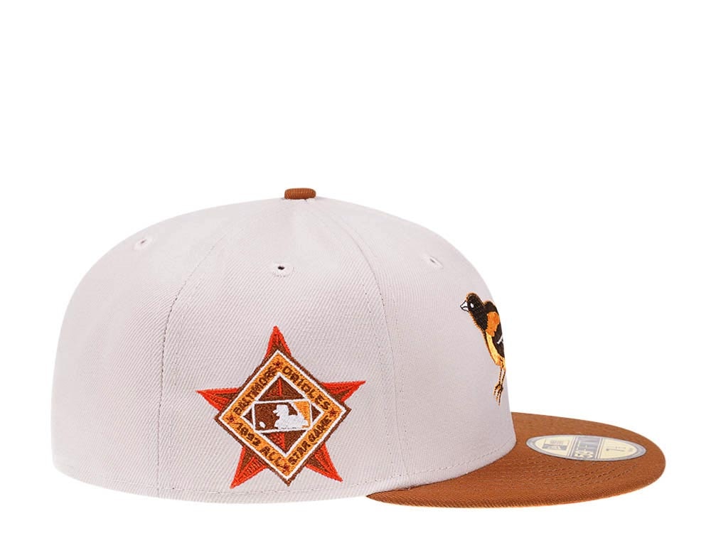 New Era Baltimore Orioles All Star Game 1993 Stone Bourbon Two Tone Edition 59Fifty Fitted Cap