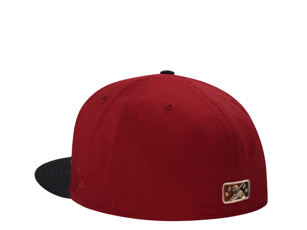 New Era Wisconsin Timber Rattlers Brick Satin Brim Edition 59Fifty Fitted Cap