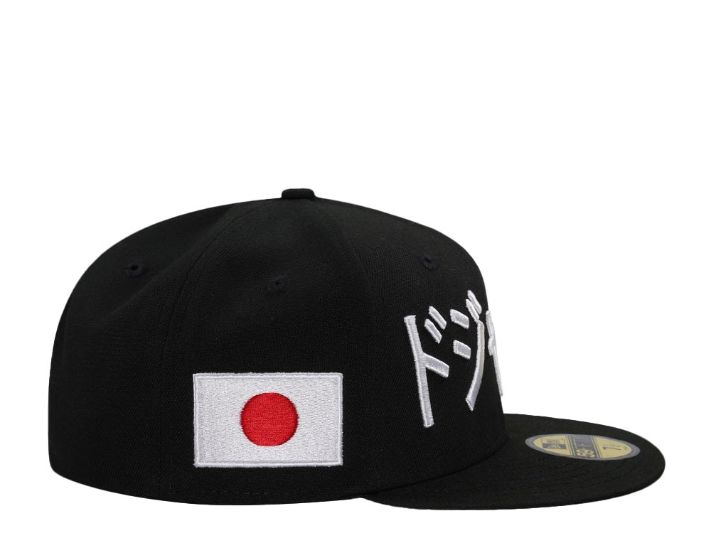 New Era Los Angeles Dodgers Japan Black White Edition 59Fifty Fitted Cap