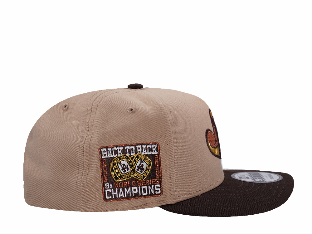New Era Los Angeles Dodgers Back to Back Camel Two Tone Edition 9Fifty A Frame Snapback Cap