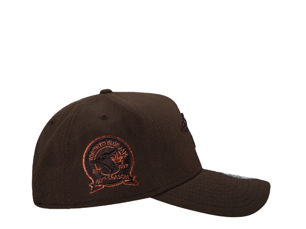New Era Toronto Blue Jays 40th Season Brown Copper 9Forty A Frame Snapback Cap