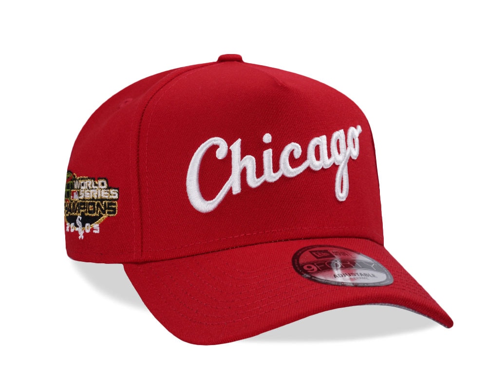 New Era Chicago White Sox World Series 2005 Scarlet Prime Edition 9Forty A Frame Snapback Cap