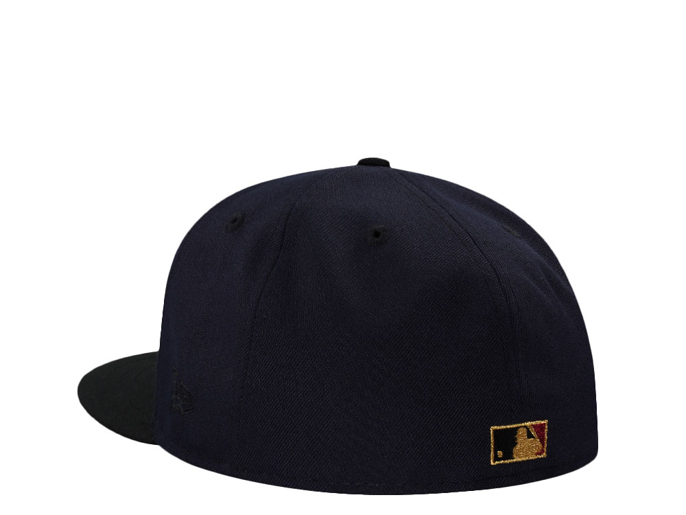 New Era Cleveland Indians 100 Season Ransom Note Navy Two Tone Edition 59Fifty Fitted Cap