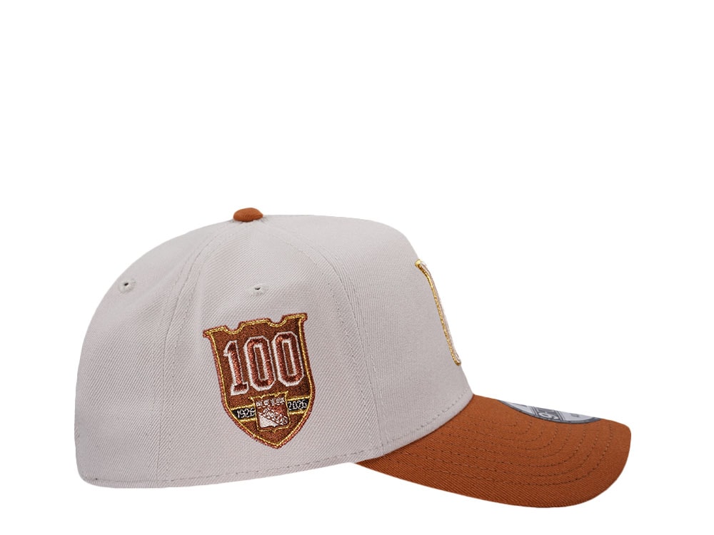 New Era New York Rangers 100th Anniversary Chrome Two Tone Edition 9Forty A Frame Snapback Cap