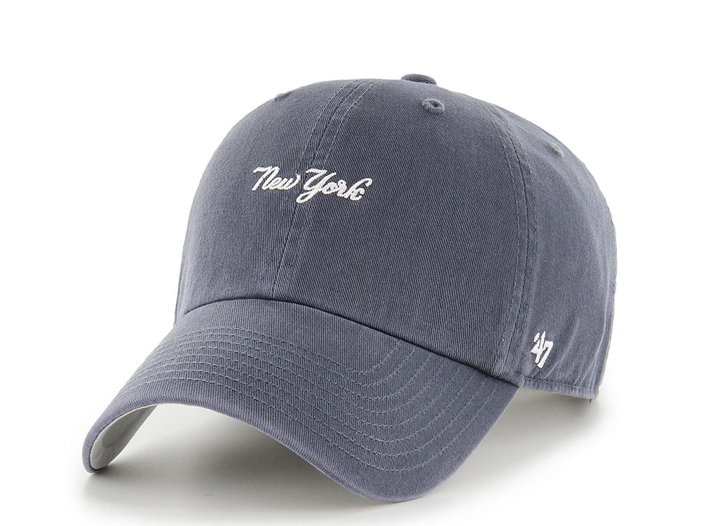 47Brand New York Yankees Vintage Navy Base Runner Edition Clean Up Strapback Cap